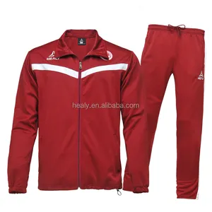 ไนลอนโพลีเอสเตอร์ผู้ชายฟุตบอล tracksuit ชุดกีฬากันน้ำ tracksuit