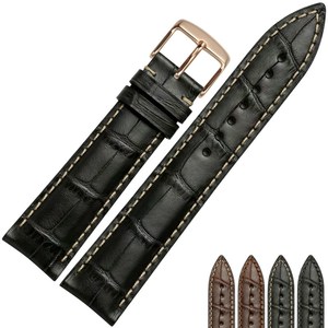 18 à 22mm En Acier Inoxydable Ross Or Boucle Ardillon En Cuir <span class=keywords><strong>de</strong></span> Veau Montre <span class=keywords><strong>de</strong></span> Courroie <span class=keywords><strong>De</strong></span> Bande - Product Image 2
