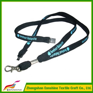 <span class=keywords><strong>Tarjeta</strong></span> titular negro de seda <span class=keywords><strong>tarjeta</strong></span> Lanyard correa para el cuello pantalla impresa <span class=keywords><strong>Tarjeta</strong></span> de Identificación cuerda - Product Image 4