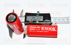 2016 enook 26650 4500 mAh 60A 3.7 V IMR batería recargable para vapores y electirc bicicleta con precio especial - Product Image 3