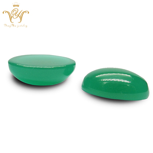 Barato de <span class=keywords><strong>China</strong></span> vidrio sintético forma de <span class=keywords><strong>pera</strong></span> verde esmeralda precios de piedra - Product Image 1