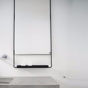 <span class=keywords><strong>Grand</strong></span> <span class=keywords><strong>miroir</strong></span> <span class=keywords><strong>mural</strong></span> décoratif en métal noir surdimensionné avec étagère <span class=keywords><strong>pour</strong></span> <span class=keywords><strong>couloir</strong></span> salle de bain - Product Image 6