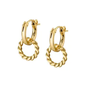 2019 novo 925 prata design simples da moda jóias argola de ouro brinco modelos