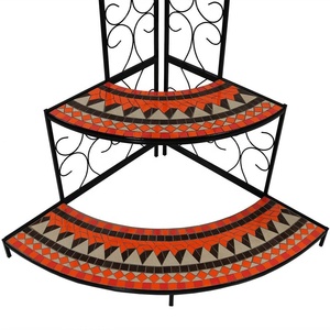 Grand 3-Tier Mosaïque Plante Support <span class=keywords><strong>D</strong></span>'<span class=keywords><strong>angle</strong></span> En Métal Étagère De Pots De <span class=keywords><strong>Fleurs</strong></span> - Product Image 5