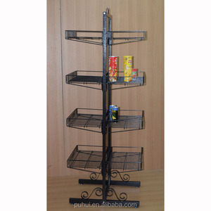 Cửa Hàng Trưng Bày Hàng Hóa Kệ Trưng Bày Dây Kim Loại Hai Mặt Nhiều Tầng Có Thể Điều Chỉnh - Product Image 4