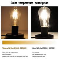 Lustre, éclairage, décoration intérieure, économie d'énergie, lampe Edison rétro E27, 220V, E14 E27, globe lumineux vintage, ampoule à filament LED
