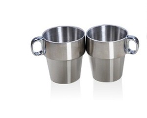 Tazza da Viaggio in Acciaio Inox a Doppia Parete/ Set di 7 Tazze per Tè, Acqua e Caffè <span class=keywords><strong>con</strong></span> Supporto - Product Image 5