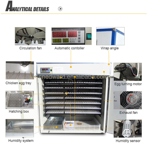 공장 직접 판매 30000 메추라기 계란 인큐베이터 독일에서 만든 HHD Surehatche 인큐베이터 - Product Image 2