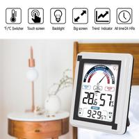 Réveil de station météo numérique à écran tactile d'approvisionnement d'usine chinoise de vente chaude avec moniteur de température et d'humidité