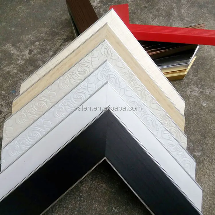 Wholesale Flat Plastic Picture Mirror Frame Moulding PS Photo frame