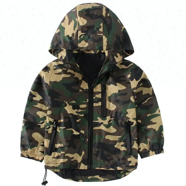 D & S fabriek dropshipping camouflage camo hoodie jacket kids kinderen jas