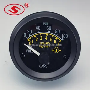 Manomètres de pression d'huile de 5-52mm, 0-7Bar 0-100psi pour automobile avec rétro-éclairage 12V/24V