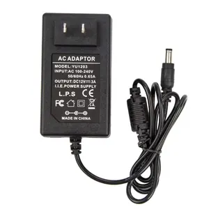 Adaptador de corriente AC 100-240V, 12V, 3A, enchufe estadounidense, 36w, ac dc, 12v, 3000mA