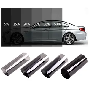 Transparent Car Window Tint PET Film Roll Glass Cars Auto Solar Protection Summer For Car Side Window Home Glass With Scraper