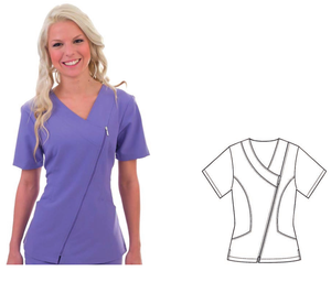 Set di uniformi Scrubs set di uniformi <span class=keywords><strong>bianche</strong></span> in TWILL uniformi ospedaliere per le donne scrub medici manica lunga Songxin o Logo personalizzato - Product Image 3