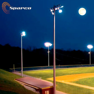 Sparco personalizado estádio esporte estádio poste de luz aço inoxidável cônico mastro com a luz da lâmpada esporte pólos - Product Image 1