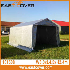 10 'x 15' Pic Toit W3.0xL4.5xH2.4m Extérieure Imperméable En Plastique Mobile Voiture <span class=keywords><strong>Garage</strong></span> - Product Image 5