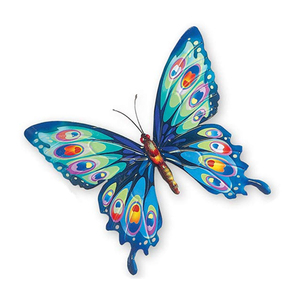 סט של 3 מתכת פרפר פיסול מתכת קיר אמנות קישוט - Product Image 5