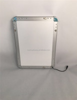 Boîte lumineuse publicitaire LED écologique de haute qualité en aluminium argenté, cadre photo à clipser LED