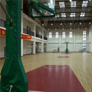 2017 hot sale top quality sound proof outdoor sport courts floor roll/pvc basketball flooring covering from china