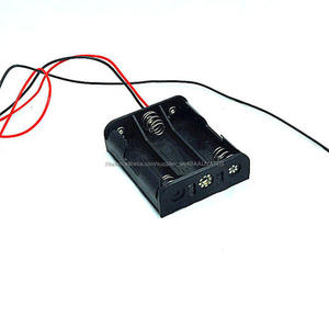 3 x AA Dimensione Cella (UM-* 3) Black Plastic Battery Holder Box Custodia Con Filo 4.5 V piombo - Product Image 4