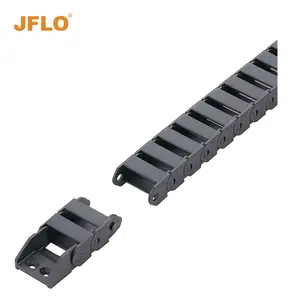 JFLO 15*20 Half Close Cnc Plastic Cable Chain 15mm Cable Tray Carrier For Laser Machine For Craving Machine