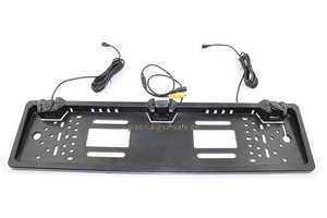 Cámara de visión trasera de coche 3 en 1 con montaje de matrícula europea con sensor de aparcamiento y luz numérica - Product Image 2