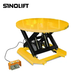 SINOLIFT ESP Series Stationary Electric Rotating Round Lift Table With Single Scissor