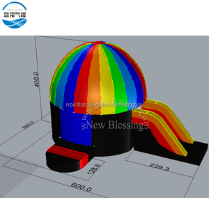 Tobogán inflable para niños, cúpula de <span class=keywords><strong>discoteca</strong></span>, barato - Product Image 3
