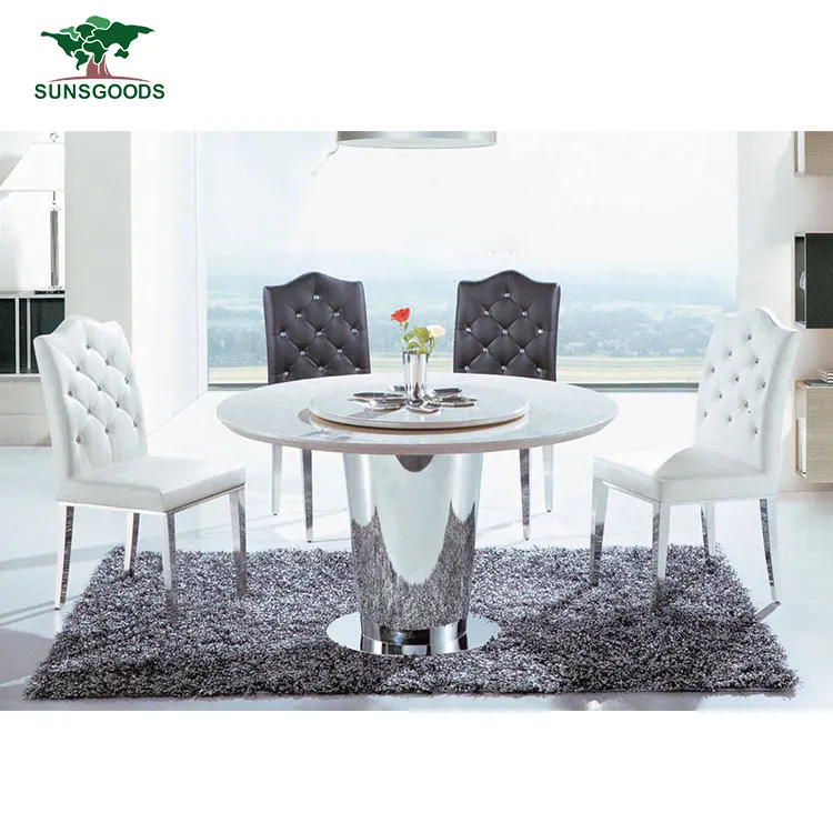 High Quality Dining Table Stainless Steel Frame,Dinner Table And Chairs Stainless Steel