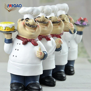 ของตกแต่งบ้านในอเมริกา,ของตกแต่งห้องครัวรูปปั้นเรซินจากดีไซเนอร์การสร้างสรรค์งานหัตถกรรมร้านเค้กพ่อครัวทำอาหาร - Product Image 6