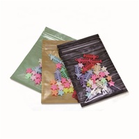 75X100mm Noir Clair Mylar Zip Lock Sac Médecine Ziplock Sac avec avant clair