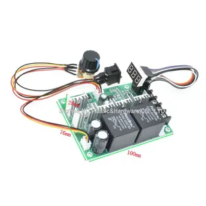 ดิจิตอลจอแสดงผล LED 12V 24V 36V 48V 40A PWM คอนโทรลเลอร์ DC มอเตอร์ความเร็วสูงย้อนกลับตัวควบคุมมอเตอร์ Down Switch