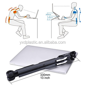 Ergonomic nhựa máy tính xách tay đứng có thể điều chỉnh và có thể gập lại máy tính xách tay phụ kiện cho văn phòng & Trường máy tính bàn - Product Image 1