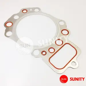 Original quality marine diesel spare part repair market 6KH ET steel head gasket for yanmar