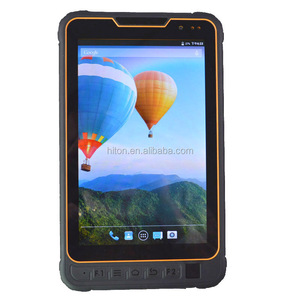 Fábrica MÁS BARATA 8 &amp;quot;2D Barcode reader IC ID lector de Tarjetas 4G UHF RFID Tablet Pc Robusto Con Huella Digital - Product Image 2