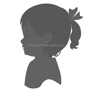 <span class=keywords><strong>Oro</strong></span> rosa <span class=keywords><strong>de</strong></span> 18K pulido Screwback niños bebé adulto segundo Piercing Stud pendientes - Product Image 5