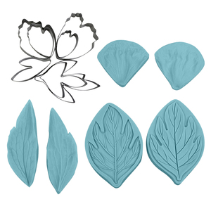 Khuôn Veiner Silicone Peony Petal Với Dụng Cụ Cắt Bằng Thép Không Gỉ Bộ Fondant <span class=keywords><strong>Sugarcraft</strong></span> Baking// - Product Image 5