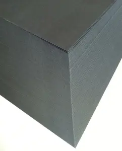 黒段ボール紙カードフルハーフサイズ150g230g350gバージンパルプスタイルPEコーティングパッケージグレーボードデュアルボード耐久性