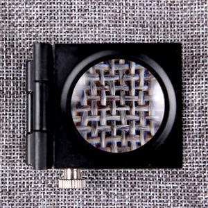<span class=keywords><strong>10X</strong></span> Linnen Test Draad Tellen Loepen Vouwen Vergrootglas Metalen Optische Glas Linnen <span class=keywords><strong>Tester</strong></span> TH9005A - Product Image 2
