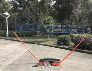 Outdoor Folding Verstellbares tragbares Badminton-Netzständer-Set und Stangen mit freistehender Kunststoff basis - Product Image 2