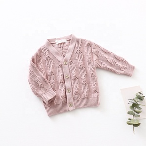Custom <strong>Newborn</strong> Baby Sweater Infant V Neck Button <strong>Knit</strong> Coat Baby Kids Pattern Sweater <strong>Cardigan</strong> - Product Image 4