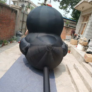 Pato negro gigante flotador promoción globo traje mascota inflable - Product Image 2