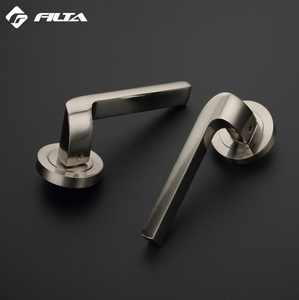 Americano estilo cuadrado de níquel hardware manijas de la puerta - Product Image 1