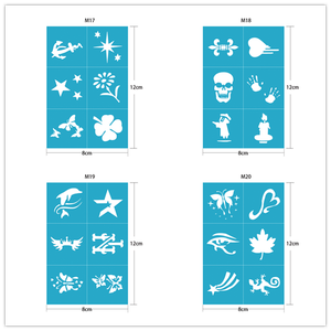 Art corporel de contes de fées et ensemble de tatouages scintillants tatouage temporaire pochoir au henné pour des expressions amusantes et créatives - Product Image 5