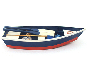 Pala per Remo in Legno Massello Fatta a Mano Stile Mediterraneo Pezzo Unico Decorazione per Barca a Vela per Galleggiamento a Breve Termine in Acqua - Product Image 1