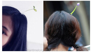 Spectacle drôle de germes de soja bobby épingle à cheveux fleur plante pinces à cheveux pour enfants filles femmes - Product Image 6