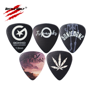 Plectres de guitare personnalisés à faible MOQ, design coloré, 0,46 mm, 0,71 mm, 0,88 mm, 0,96 mm, 1,2 mm, 1,5 mm, double face, pour boutique en ligne - Product Image 5