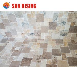 Kết hợp Màu Sắc <span class=keywords><strong>Travertine</strong></span> Mô Hình Pháp Cổ Bề Mặt Gạch Cho Sàn - Product Image 4