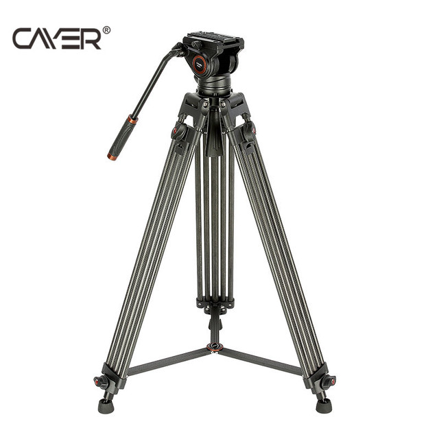 Hot Selling Video Tripod Cayer BV25L Foldable Heavy Duty Tripod with Telescopic Legs
